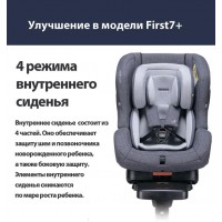 Автокресло Daiichi First7 Plus Charcoal, арт. DIC-3116FIX (ISOFIX)